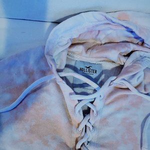 Hollister Tie Dye Lace-Up Hoodie - Jr. XS